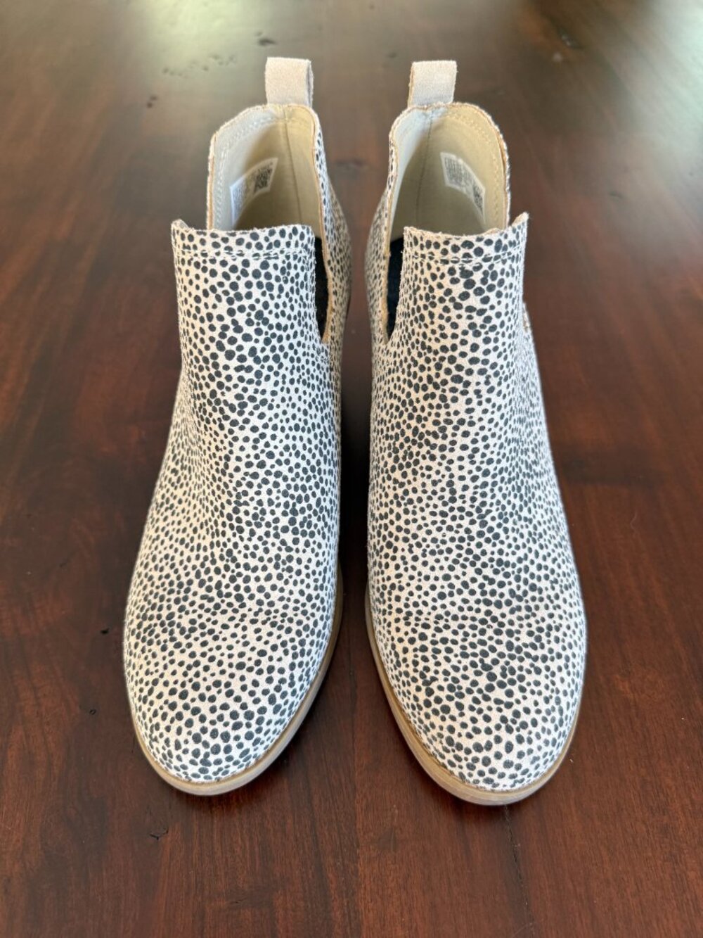 TOMS Kallie Wedge Bootie Natural/Animal Print 8.5 - Picture 5 of 8